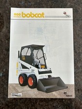 Bobcat 400 Skidsteer Brochure… 1980s Classic Construction Retro JCB GEHL CASE