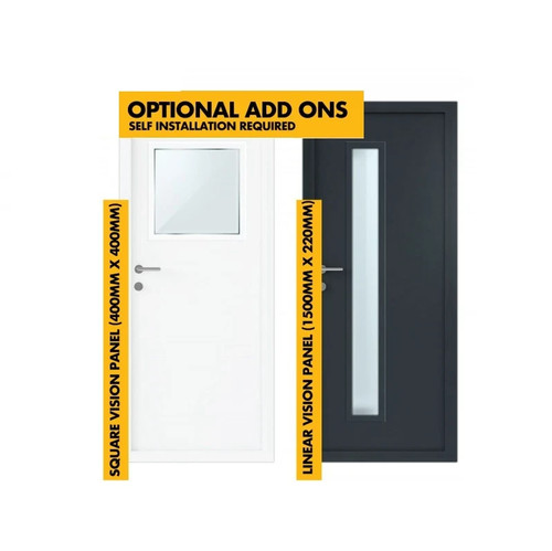 Vision panel glass window - glass, for