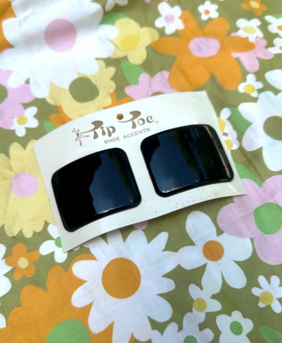 Vintage mod shoeclips black - mod,