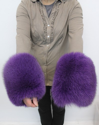 Brand new purple fox fur - fur, large