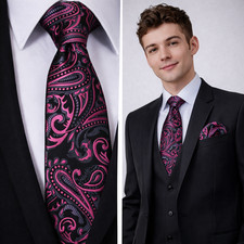 Men’s Wedding Tie Hankie Set