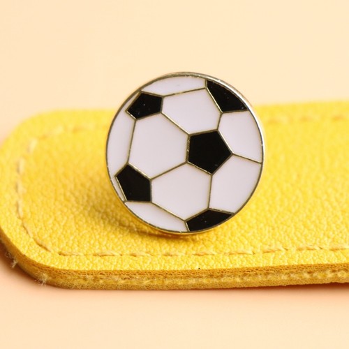 Soccer ball brooch - soccer,