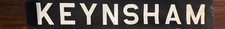 1969 Bristol area Bus blind destination - Keynsham