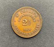 Scarce Building Society Brass Share Token - 19th Century