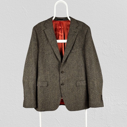 Gant green tweed blazer jacket - gant,