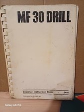 MASSEY FERGUSON MF30 DRILL OPERATORS MANUAL - MF 30