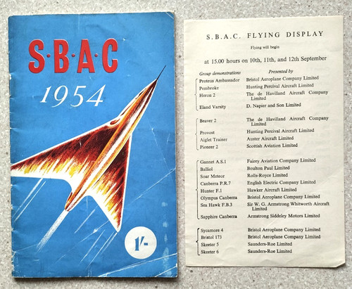 1954 sbac flying display - 1954,