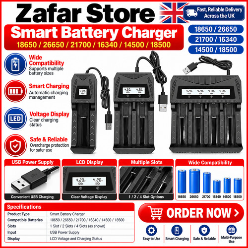 Battery charger display - w/, for