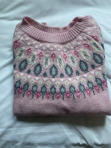 Argyle pattern pink jumper - pattern,