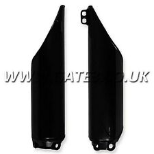 Honda CR 250 1990-2007 Black Polisport Plastic Front Lower Fork Guards