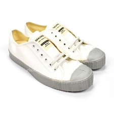 NWT Spalwart White Gray Canvas Rubber Special Low Men's Sneakers 43 10 AUTHENTIC