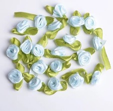 Small Rose Buds Satin Ribbon