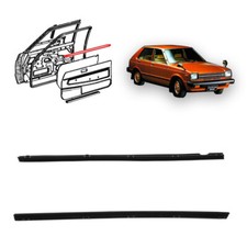 Front door glass weatherstrip - front,