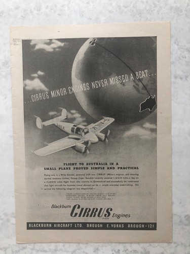 1947 aircraft advert blackburn - aircraft,