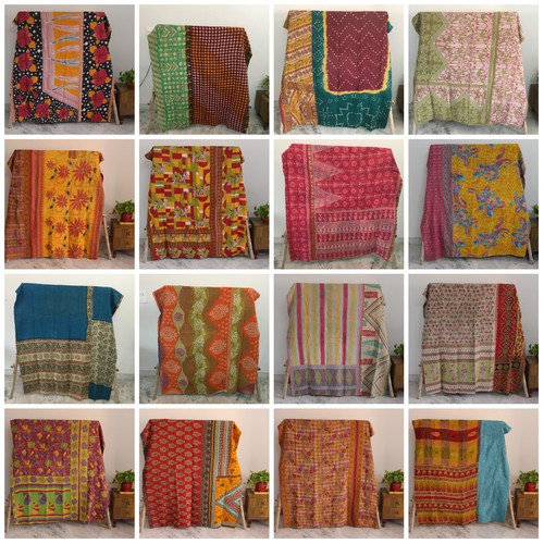 Vintage indian bedding throw - vintage,