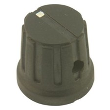 Black Potentiometer Mixer Control Knob 19.5mm (6mm) 2pk