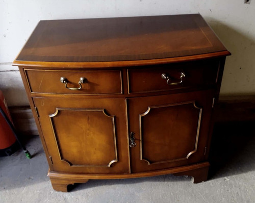 Mahogany inlaid sideboard with