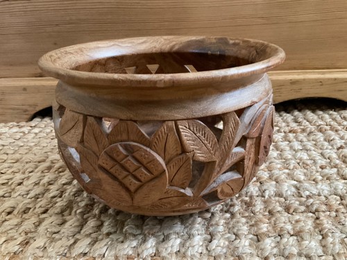 Vintage hand carved decorative - vintage,