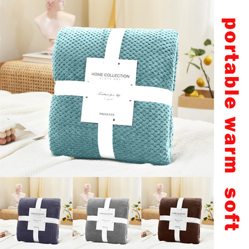Luxury popcorn waffle blanket - waffle,