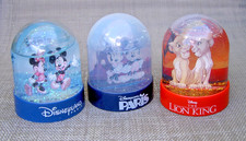 DISNEY DISNEYLAND PARIS WATERBALL PLASTIC SNOW GLOBE THE LION KING MICKEY MOUSE