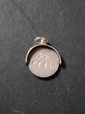 Vintage Silver Be Good Spinner Charm