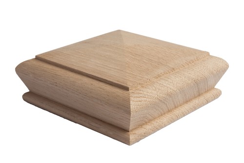 Stair newel post - newel, cap
