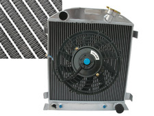 Aluminum Radiator+Fan For Ford
