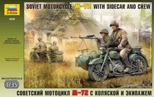 1:35 Zvezda Soviet Motorcycle