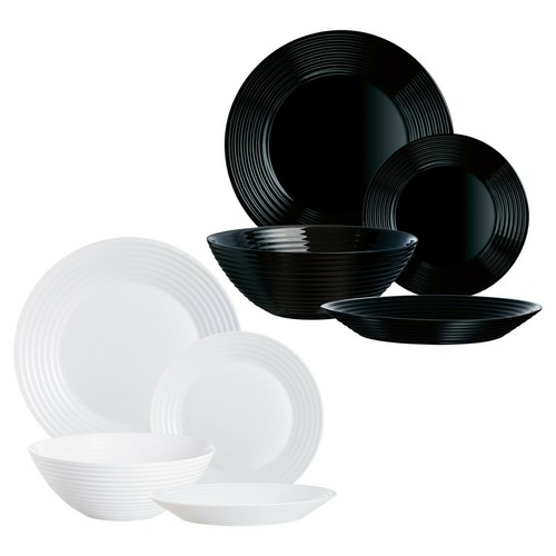 Glass dinner sets - sets, 1-6pc