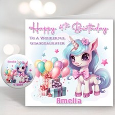 Personalised Unicorn Birthday