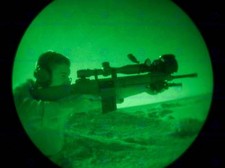 War Military Army Soldier Gun Rifle Marine Night Vision Poster Print Bb3399A