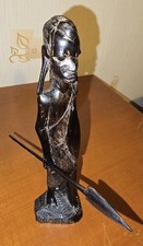 Hand carved african tribal art - carved,