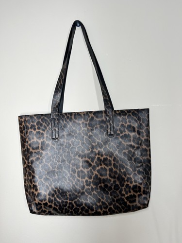 Leopard print tote bag large - bag,