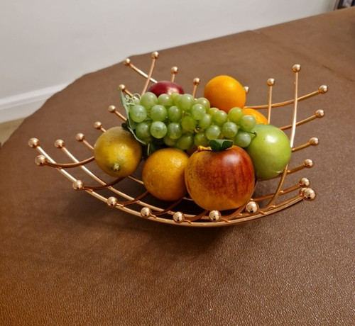 Fruit basket bowl copper - basket,