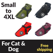 Autumn Winter Pet Vest Pet Puppy Dog Cat Warm Padded Coat Harness Zip Jacket NEW
