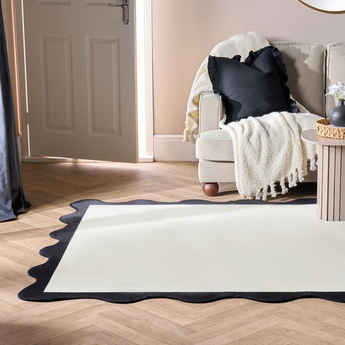 Ohs scallop edge rug - edge, slip