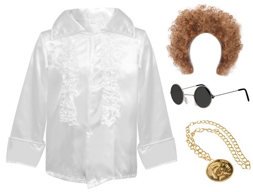 Adults 1970s disco ruffle - disco,