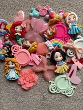 Craft barbie cabochon Flat back Resin KAWAII JUNK PHONE CASE CHARMS Princess