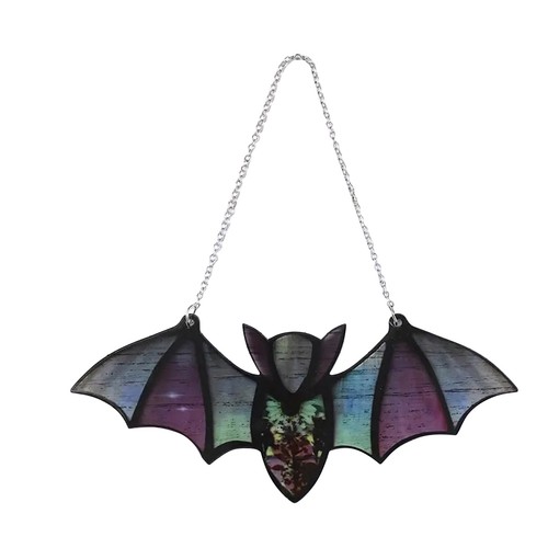 Halloween bat window hanging - window,