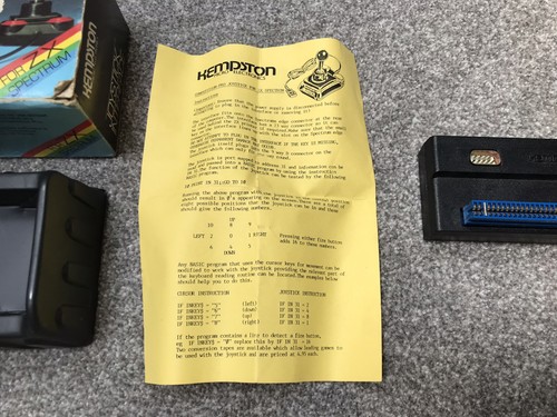 Kempston joystick interface - kempston,