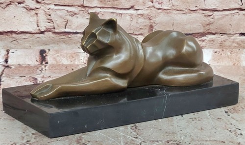 Milo cubist cat bronze - cat,