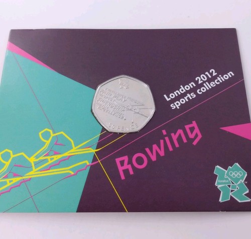 2011 50p rowing carded - rowing,