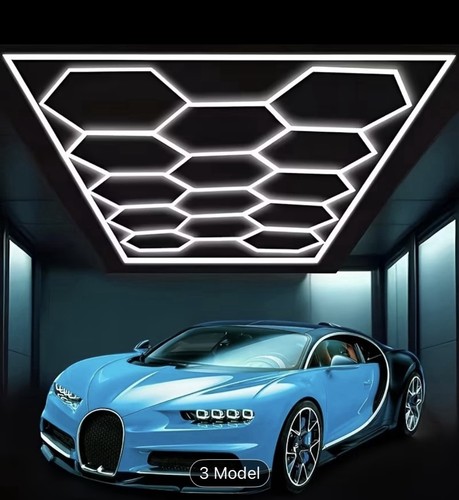 Hexagon led garage light - hexagon,