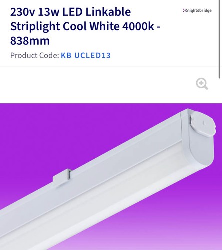 Pack led light under - of,