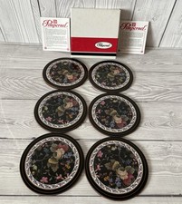 Vintage Pimpernel Floral Coasters Set of 6 with Box – Made in England 