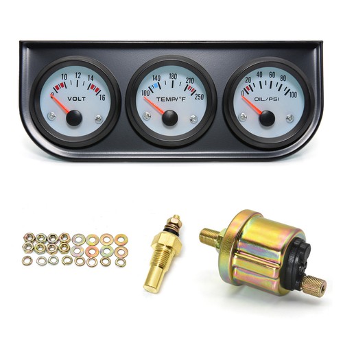 52mm car triple gauge kit - gauge,