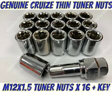 Alloy Wheel Silver Tuner Nuts x 16 M12x1.5 Rover MG TF GS ZS MGF Metro