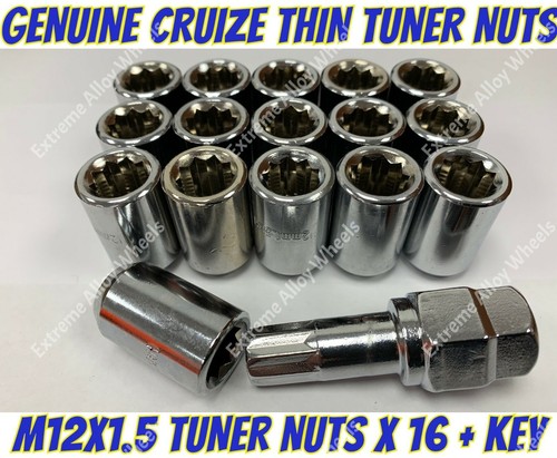 Alloy wheel silver tuner nuts - alloy,