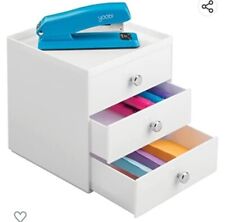 mDesign Three-Drawer Storage Unit, Office or Dressing Table, RRP £25