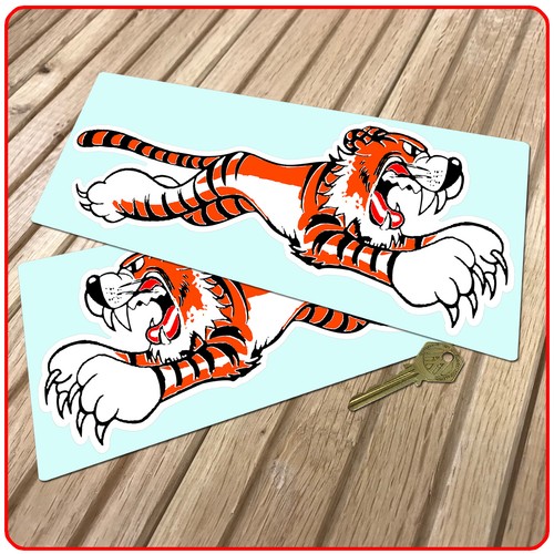 Leaping tiger stickers triumph - leaping,